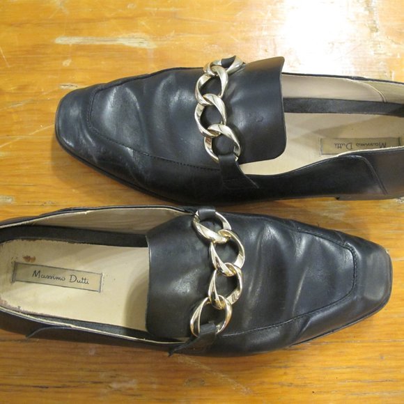 Massimo Dutti black leather moccasins - Picture 3 of 3